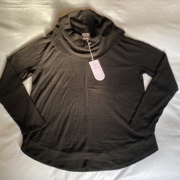 NWT Willow Blossom Cowl Neck Long-Sleeve Shirt - Picture 4 of 14